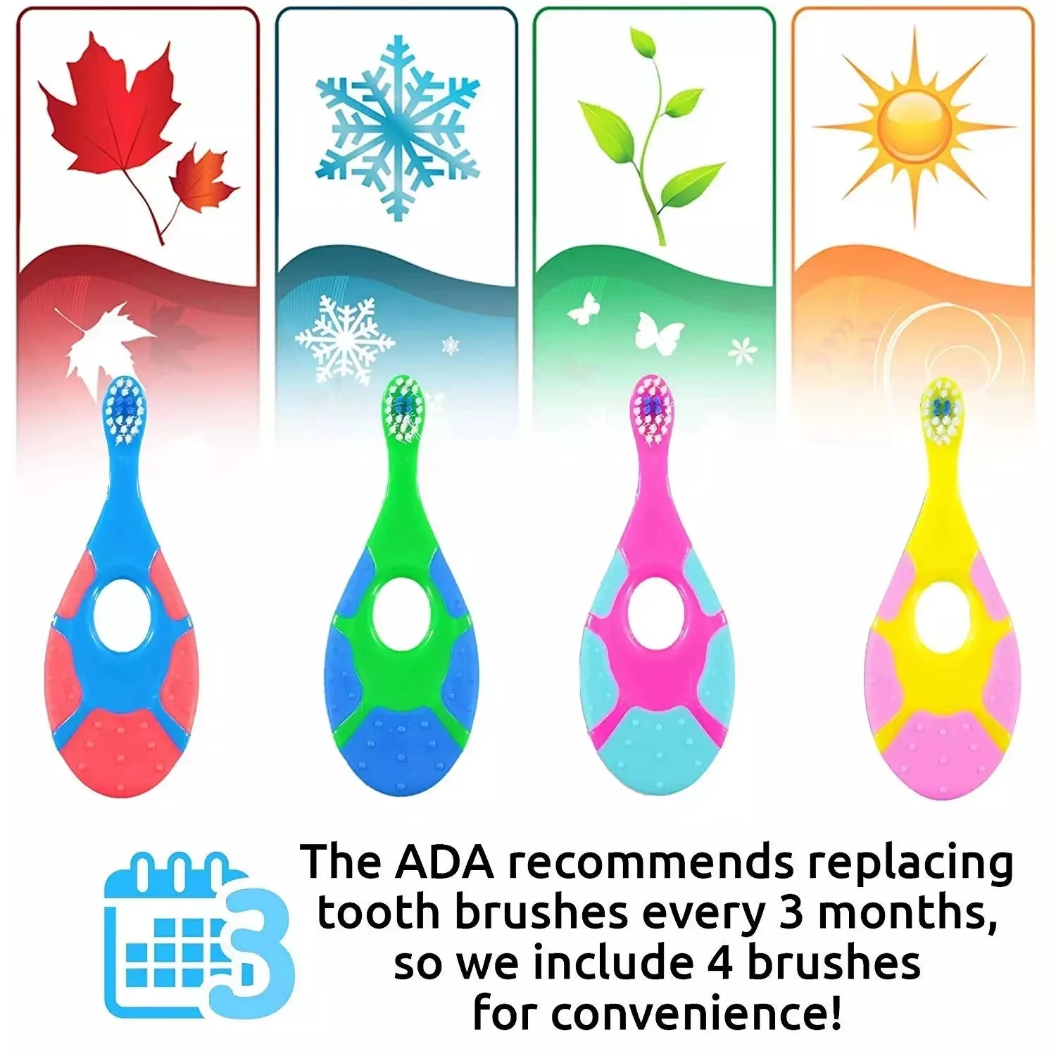 Brighten your child's smile with our 2-pack BPA-free soft bristle toothbrushes, perfect for little ones learning to brush! 🦷✨