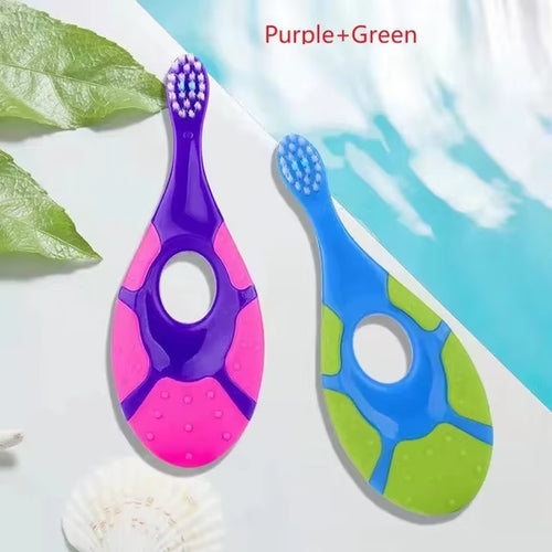 Brighten your child's smile with our 2-pack BPA-free soft bristle toothbrushes, perfect for little ones learning to brush! 🦷✨
